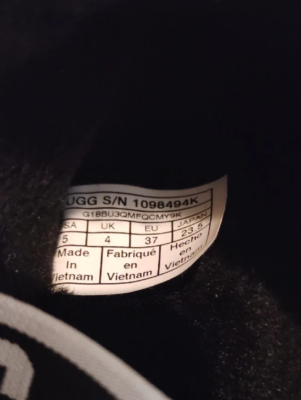 UGG Black Fluff Yeah Slide Sandals with Branded Elastic Strap